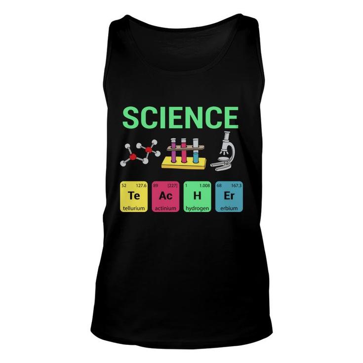 Science Green Graphic Teacher Great Colors Unisex Tank Top