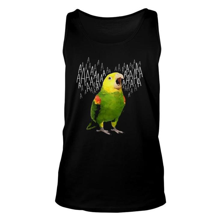 Screaming Amazon Parrot Parrot Lover Unisex Tank Top
