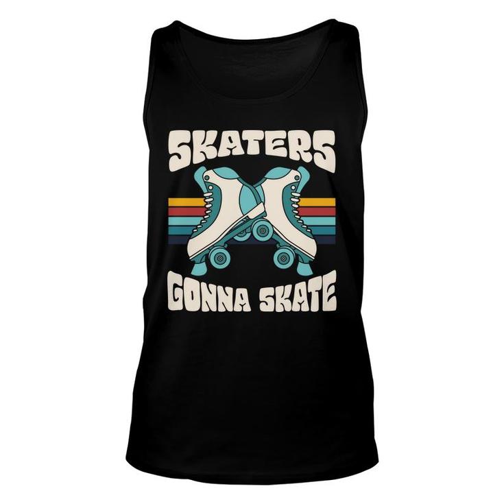 Skaters Gonna Skate Funny Vintage 80S 90S Styles Unisex Tank Top