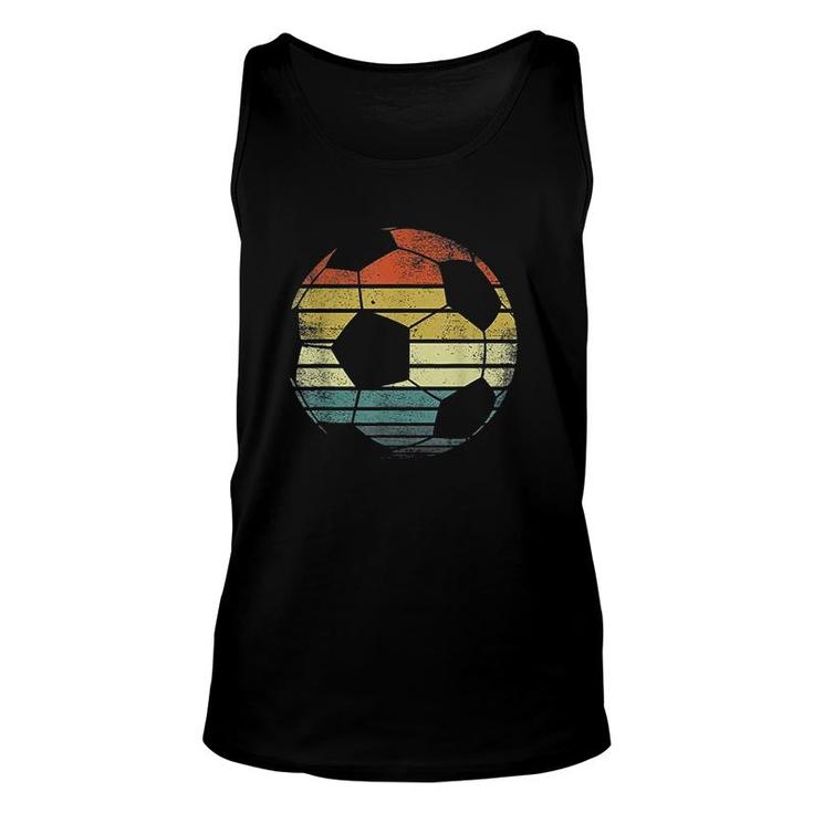 Soccer Player  Ball  Vintage Style Coach Unisex Tank Top