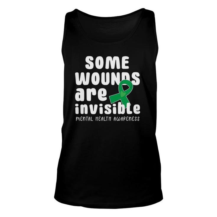 Some Wounds Are Invisible Mental Health Awareness Month May Unisex Tank Top