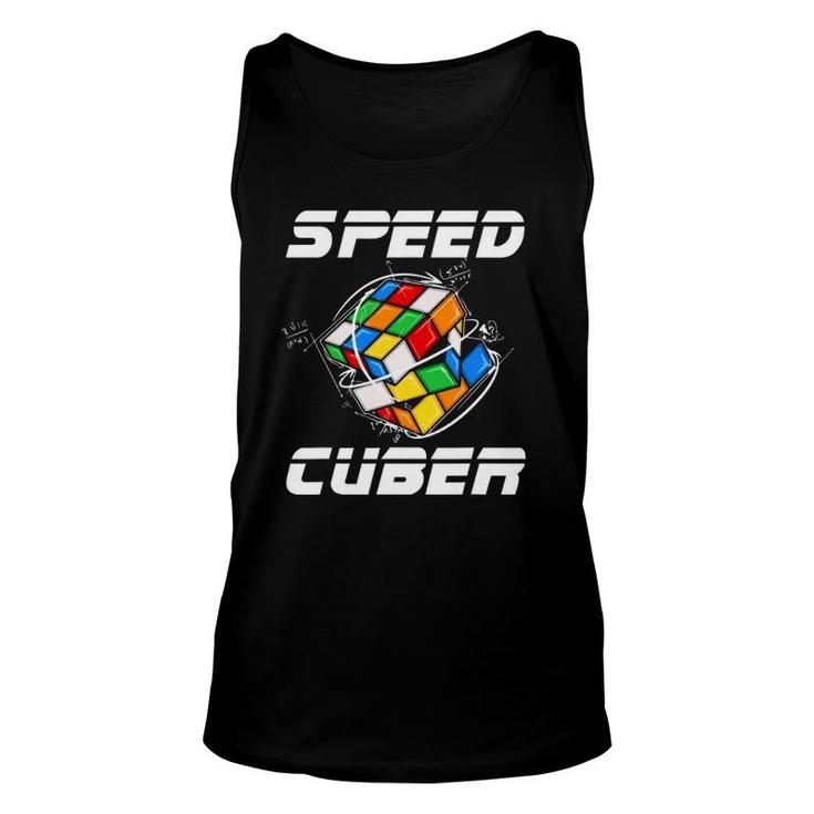 Speed Cuber Hobby 80S Vintage Toy Puzzle Unisex Tank Top