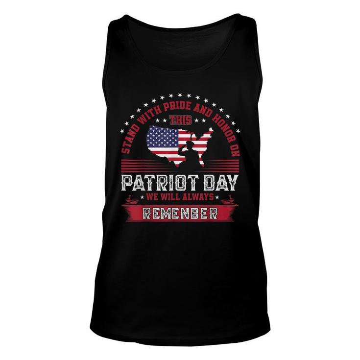 Stand With Pride And Honor On Memorial Day  Unisex Tank Top