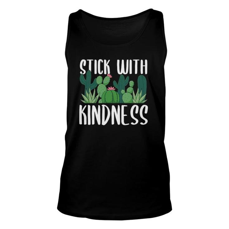 Stick With Kindness - Cactus Teacher School Kindergarten  Unisex Tank Top
