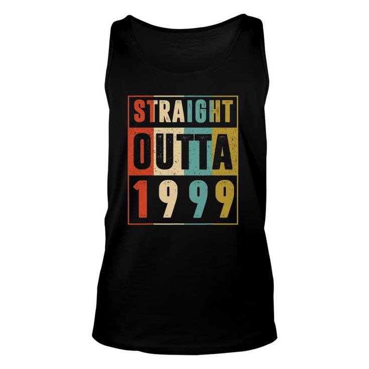 Straight Outta 1999 Vintage 22 Years Old 21Nd Birthday Gift Unisex Tank Top