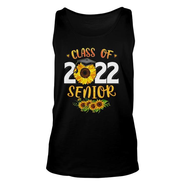 Sunflower Graduation Senior 22 Class Of 2022 Graduate Gift Unisex Tank Top