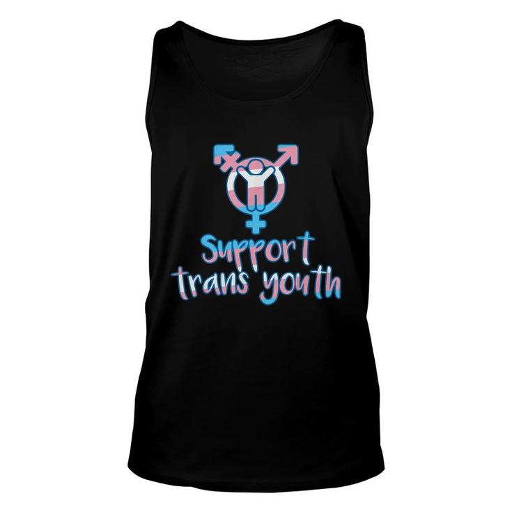 Support Trans Youth Protect Kids Lgbt Transgender Pride  Unisex Tank Top