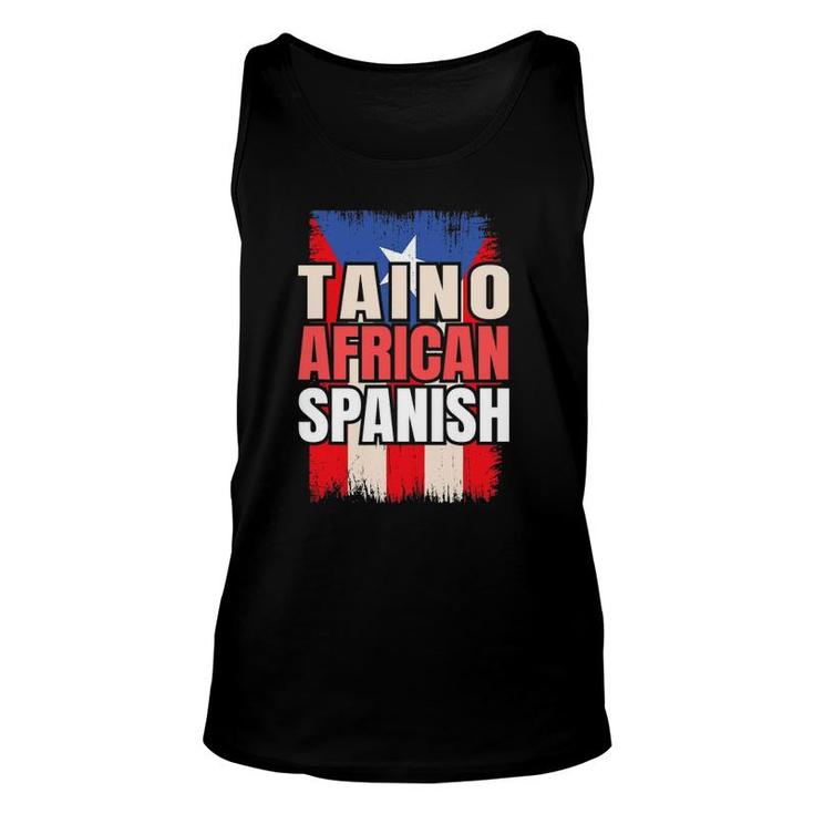 Taino African Spanish Roots Spain Hispanic Culture Unisex Tank Top