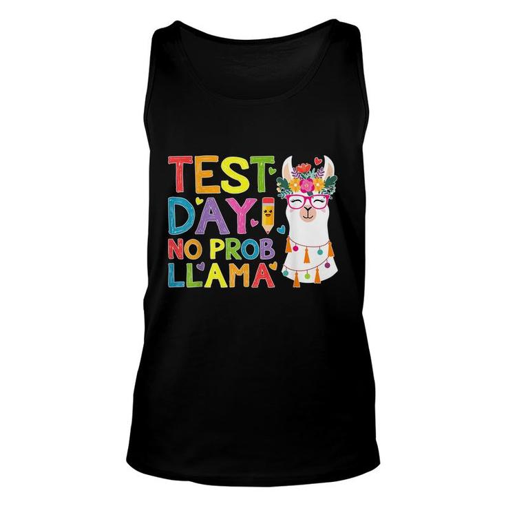 Test Day No Prob-Llama Llama Teacher Testing Day  Unisex Tank Top