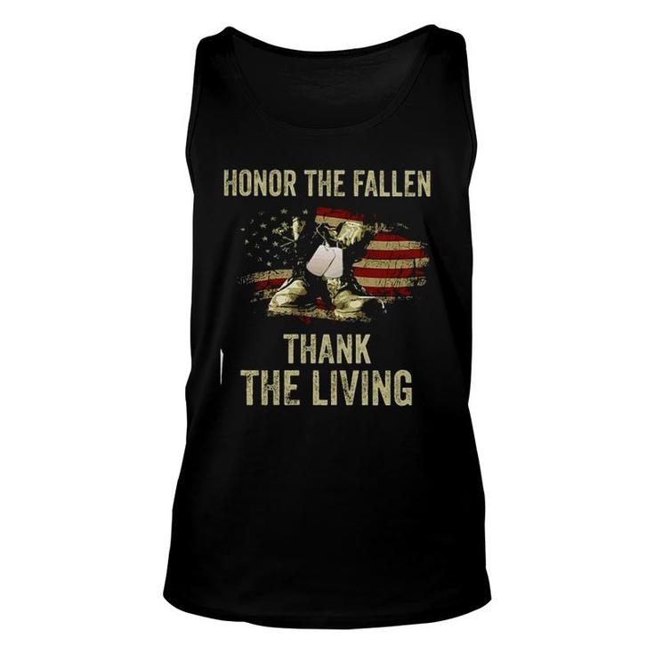 The Fallen Thank The Living Military Memorial Day New Trend 2022 Unisex Tank Top