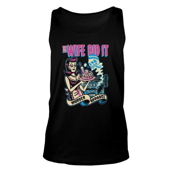 The Wife Did It True Crime  Unisex Tank Top