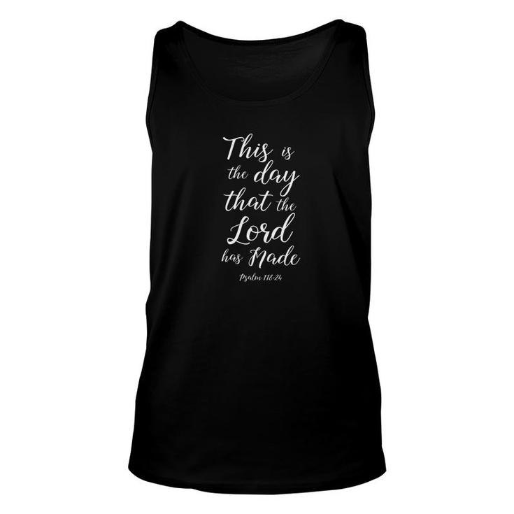 This Is The Day Lord Jesus Christian Women Bible Verse Unisex Tank Top