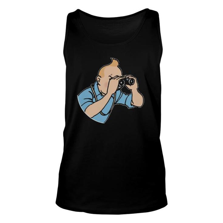 Tin-Tin Binoculars Unisex Tank Top