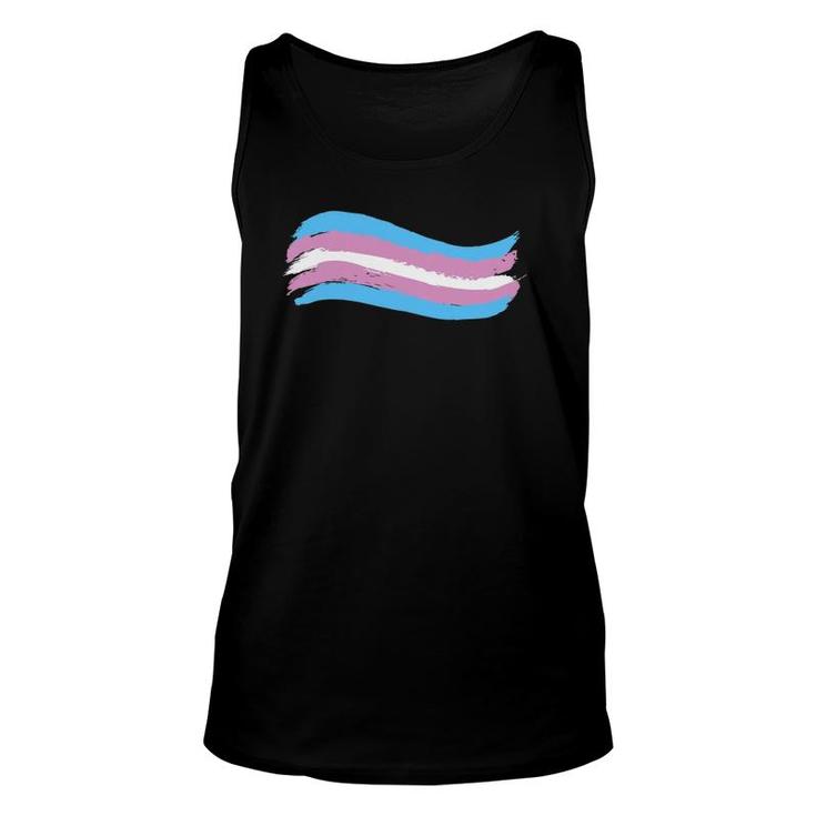 Trans Transgender Pride Flag Pro Lgbtq Cool Lgbt Ally Gift Unisex Tank Top