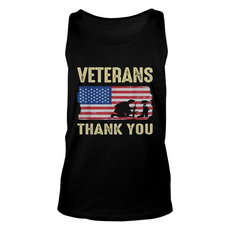 Usa Memorial Day Military Veterans Day 2021 We Thank You  Unisex Tank Top