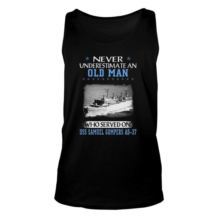 Uss Samuel Gompers Ad-37 Veterans Day Father Day Unisex Tank Top