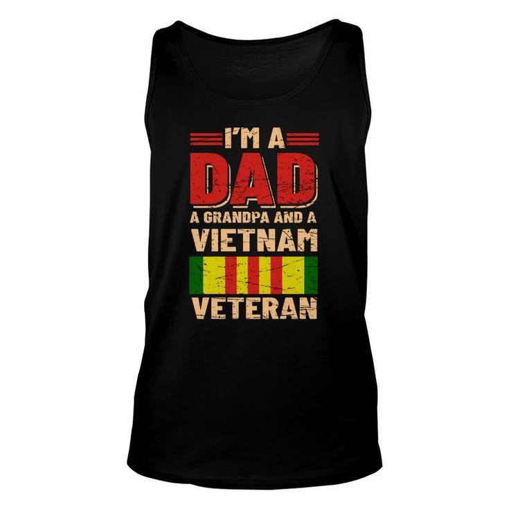 Veteran 2022 Dad Grandpa Vietnam Veteran Vintage Unisex Tank Top