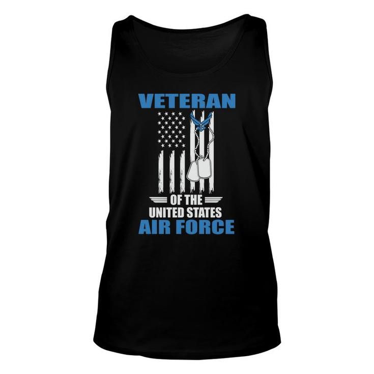 Veteran 2022 Of The Us Air Force Blue Graphic Unisex Tank Top