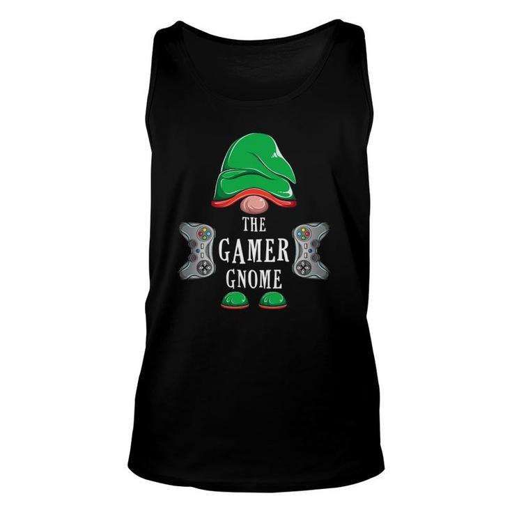 Video Gamer Gnome Christmas Family Matching Group Costume Unisex Tank Top