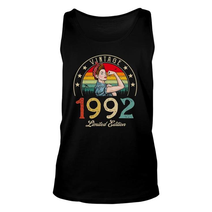 Vintage 1992 Limited Edition 1992 30Th Birthday 30 Years Old Unisex Tank Top