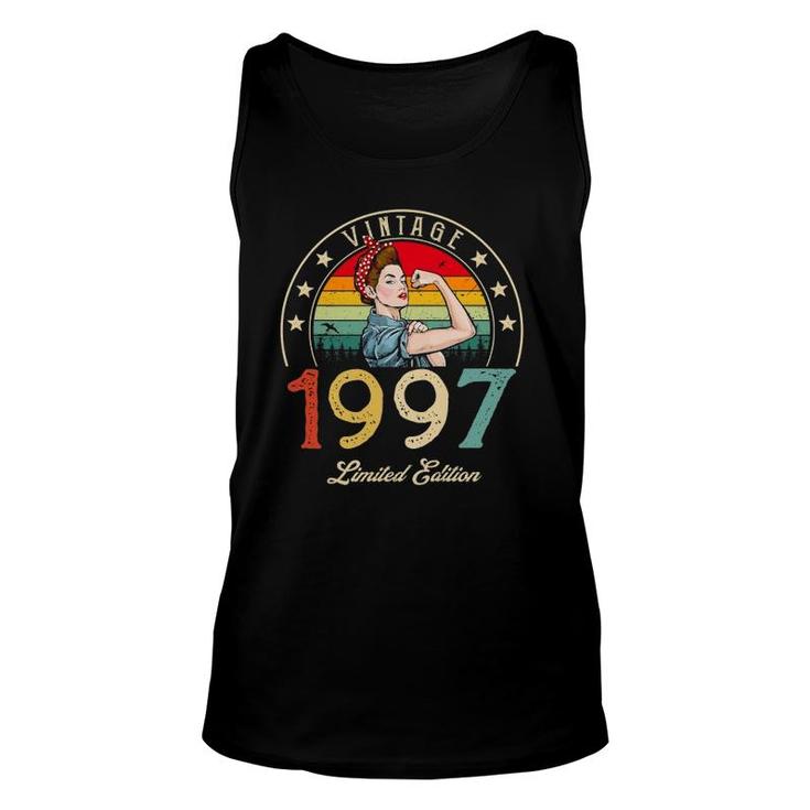 Vintage 1997 Limited Edition 1997 25Th Birthday 25 Years Old Unisex Tank Top