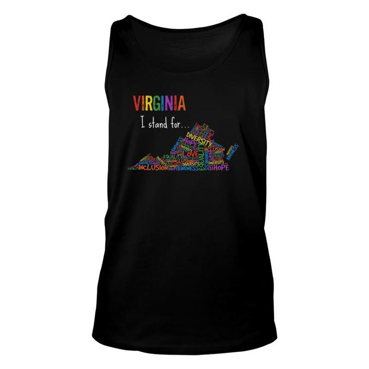 Virginia Gay Lgbtq Pride Month Equality Diversity Inclusion Unisex Tank Top