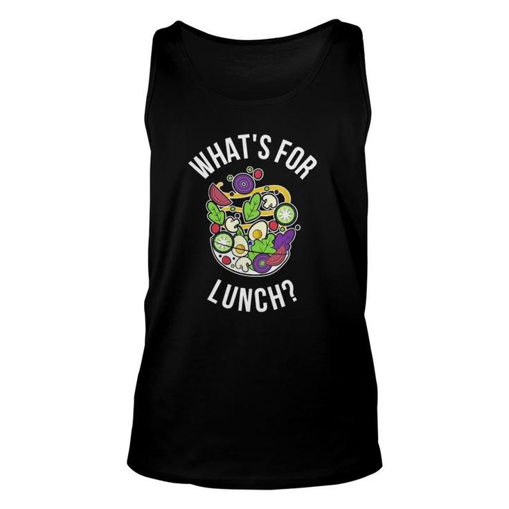 Whats For Lunch Funny Lunch Lady Unisex Tank Top