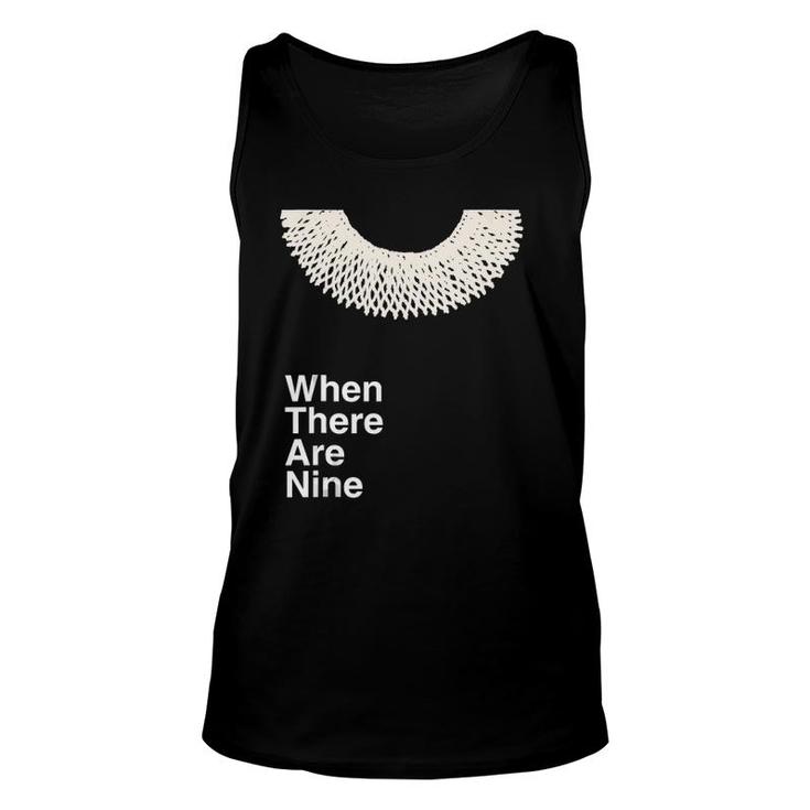 When There Are Nine Ruth Bader Ginsburg Feminist Rbg Dissent Tank Top