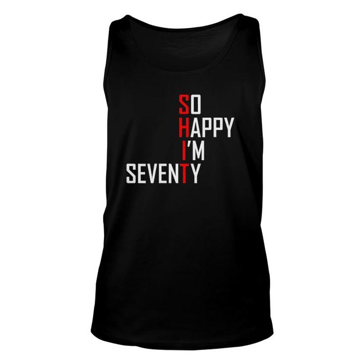 Womens Funny 70Th Birthday Gift 1951 Hilarious 70 Years Old V-Neck Unisex Tank Top