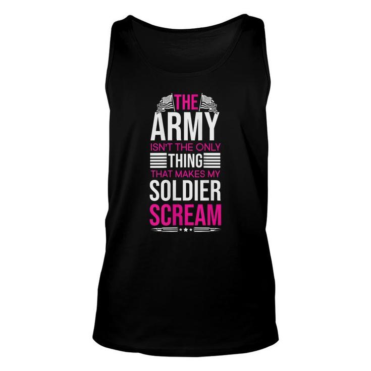 Womens Us Army Soldier Husband Wife Veterans Day Military  Unisex Tank Top
