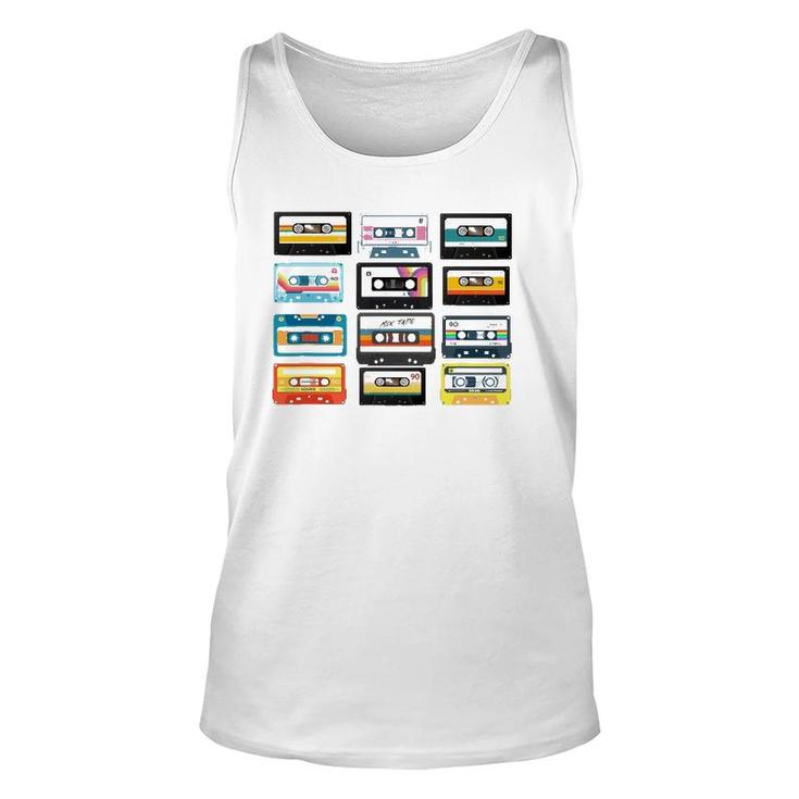 1990S Retro Vintage Birthday 90S 80S Cassettes Tapes Graphic Unisex Tank Top