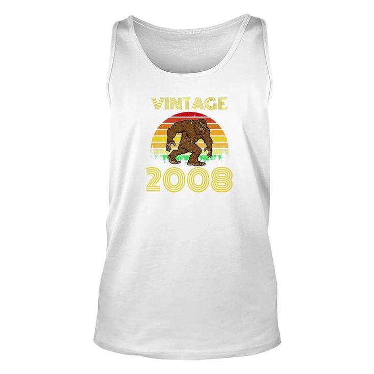 2008 11Th Birthday Vintage Bigfoot 11 Years Old Gift Unisex Tank Top