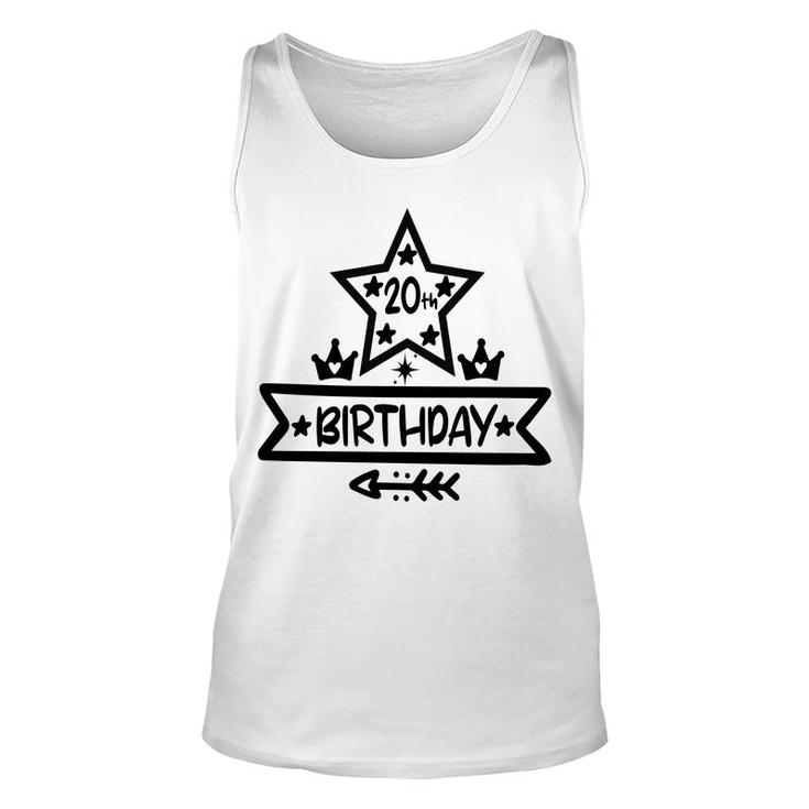 20Th Birthday Is An Importtant Milestone For People Were Born 2002 Unisex Tank Top