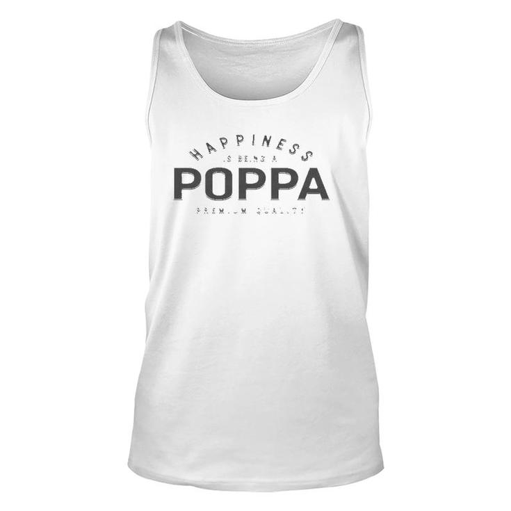 Graphic 365 Happiness Is Being A Poppa Fathers Day Men Tank Top