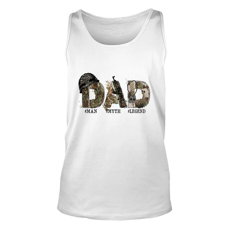 Amazing Dad Man Myth Legend Hero Dad Unisex Tank Top