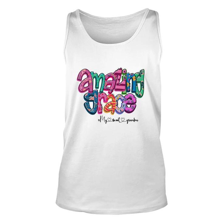 Amazing Grace My Sweet Grandma Gift From Daughter With Love New Unisex Tank Top