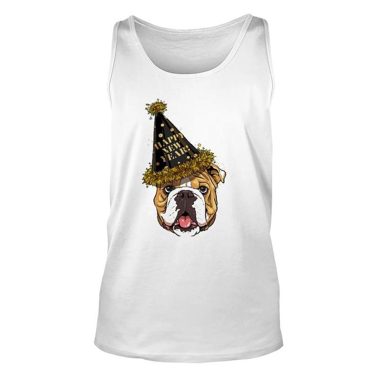 American Bulldog Happy New Year 2023 Dog New Years Eve Party Tank Top