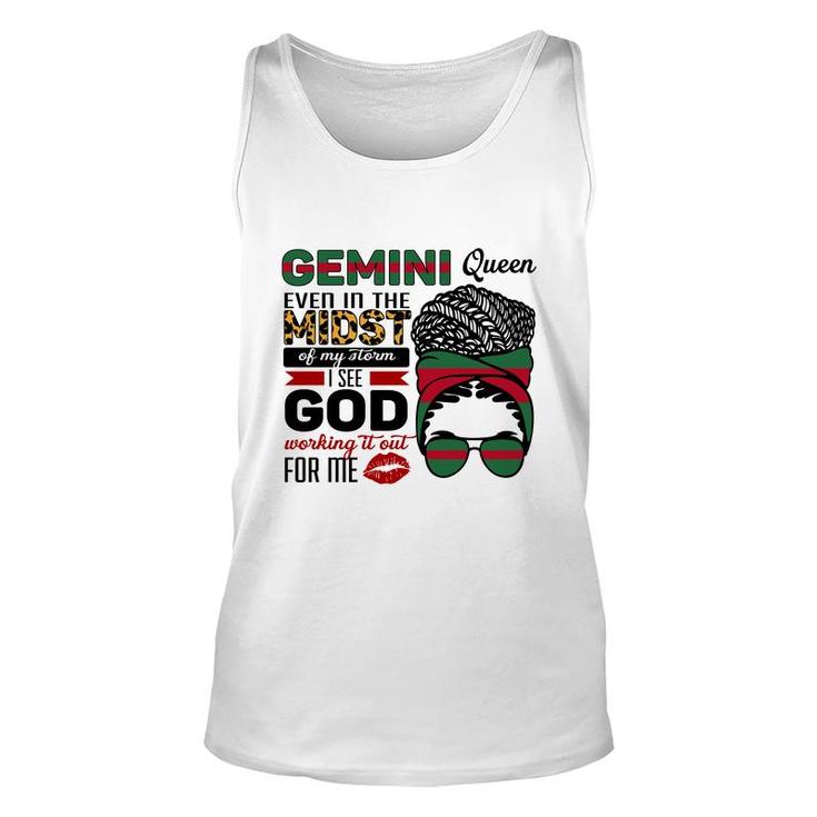 Awesome Color Design Gemini Girl Even In The Midst Birthday Unisex Tank Top