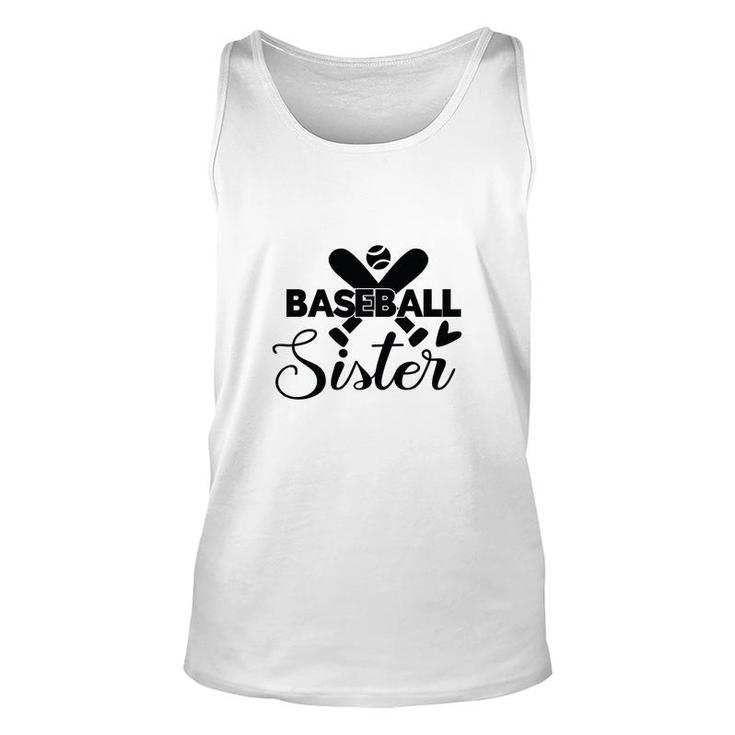 Baseball Sister Black Gift Idea Ball Unisex Tank Top