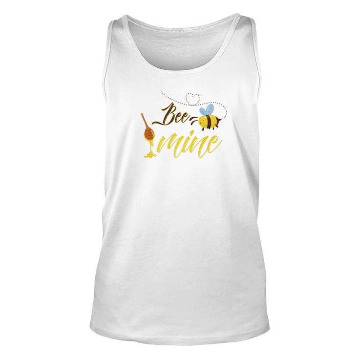 Bee Mine Be Mine Funny Valentines Day Gifts Unisex Tank Top