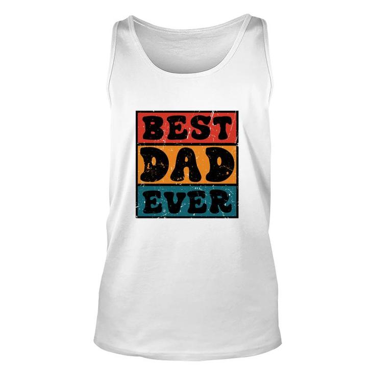 Best Dad Ever Sublimation Vintage Style For Dad Fathers Day Unisex Tank Top