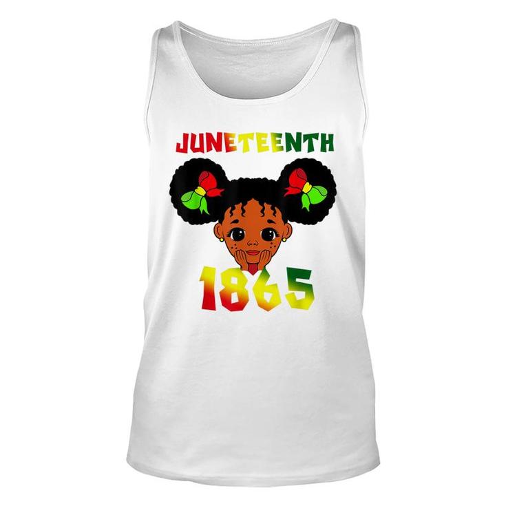 Black Girl Juneteenth 1865 Kids Toddlers Celebration   Unisex Tank Top