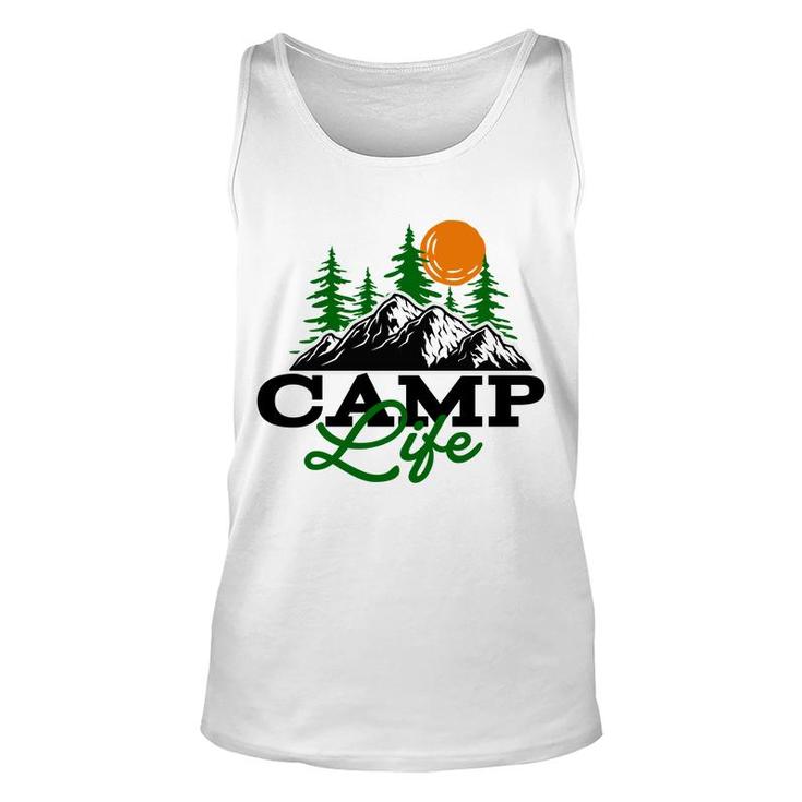 Camp Life Of Travel Lover In The Mountains Unisex Tank Top