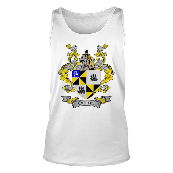 Campbell Coat Of Arms | Campbell Surname Family Crest  Unisex Tank Top