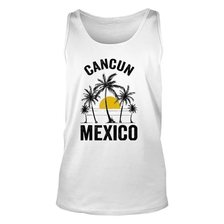 Cancun Beach Souvenir Mexico 2021 Vacation Family Unisex Tank Top
