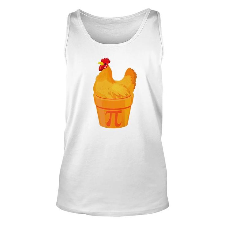 Chicken Pot Pie Pi Day  Mathematician Funny Math Gift Unisex Tank Top