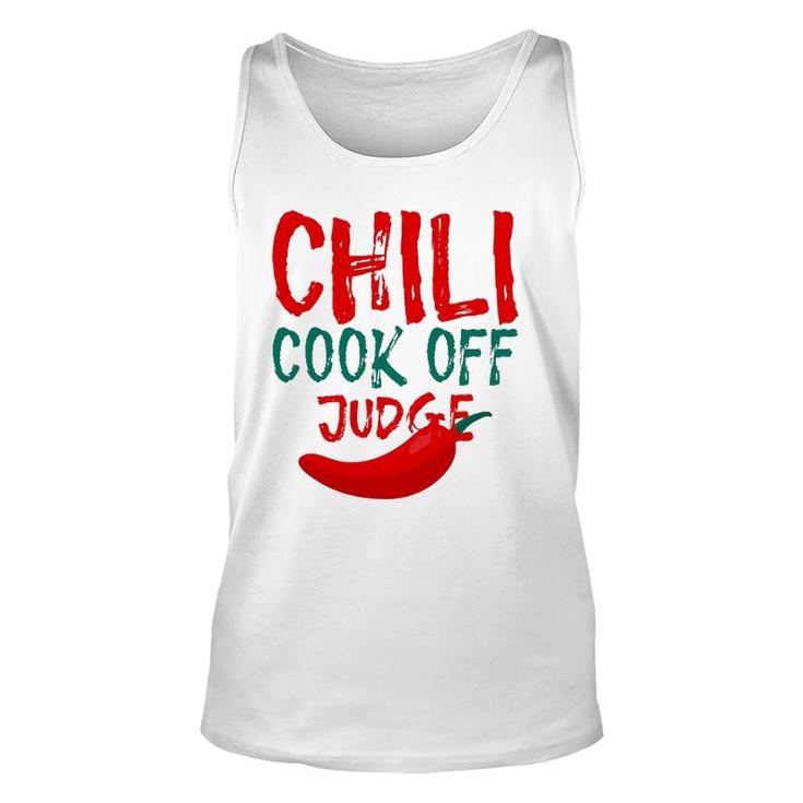 Chili Cook Off Judge Lovers Gift Unisex Tank Top