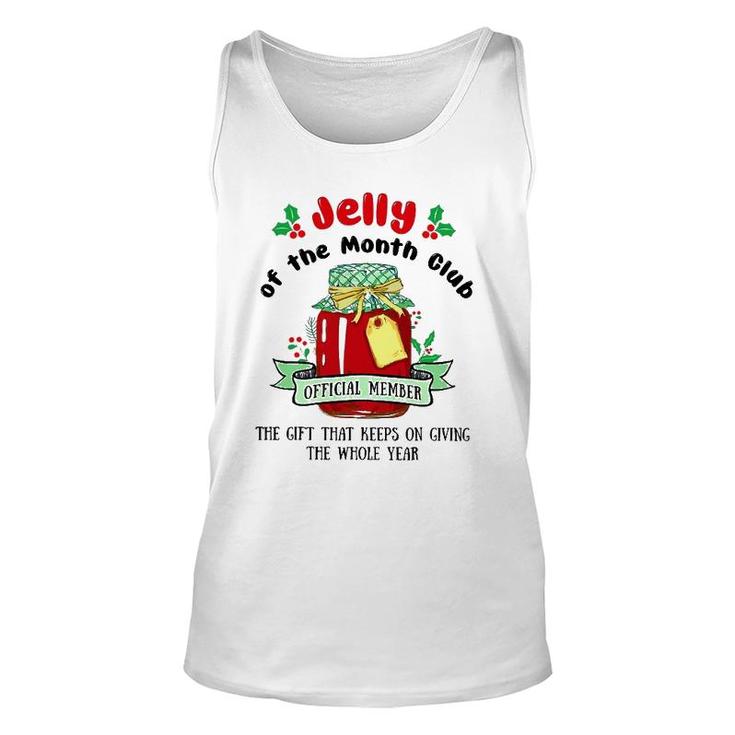 Christmas Jelly Of The Month Club Official Member Unisex Tank Top