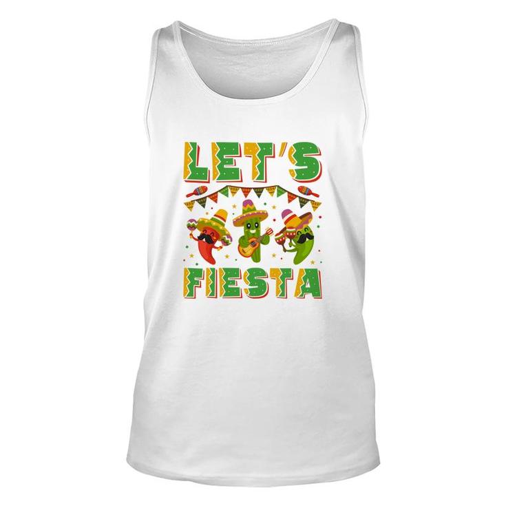 Cinco De Mayo Lets Fiesta Colorful Decoration Unisex Tank Top