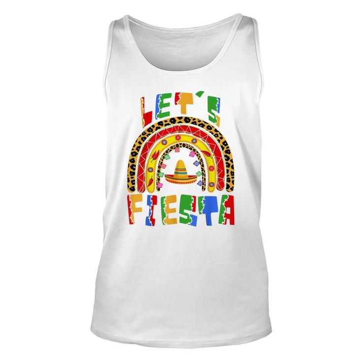 Cinco De Mayo Rainbow Lets Fiesta Women Men & Kids   Unisex Tank Top